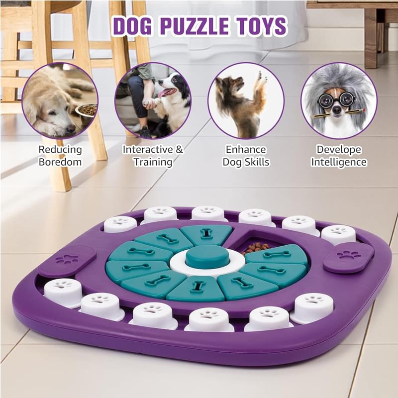 Dog Puzzle Toys, Interactive Treat Puzzle Dog Enrichment Toys for Large Medium Small Dogs