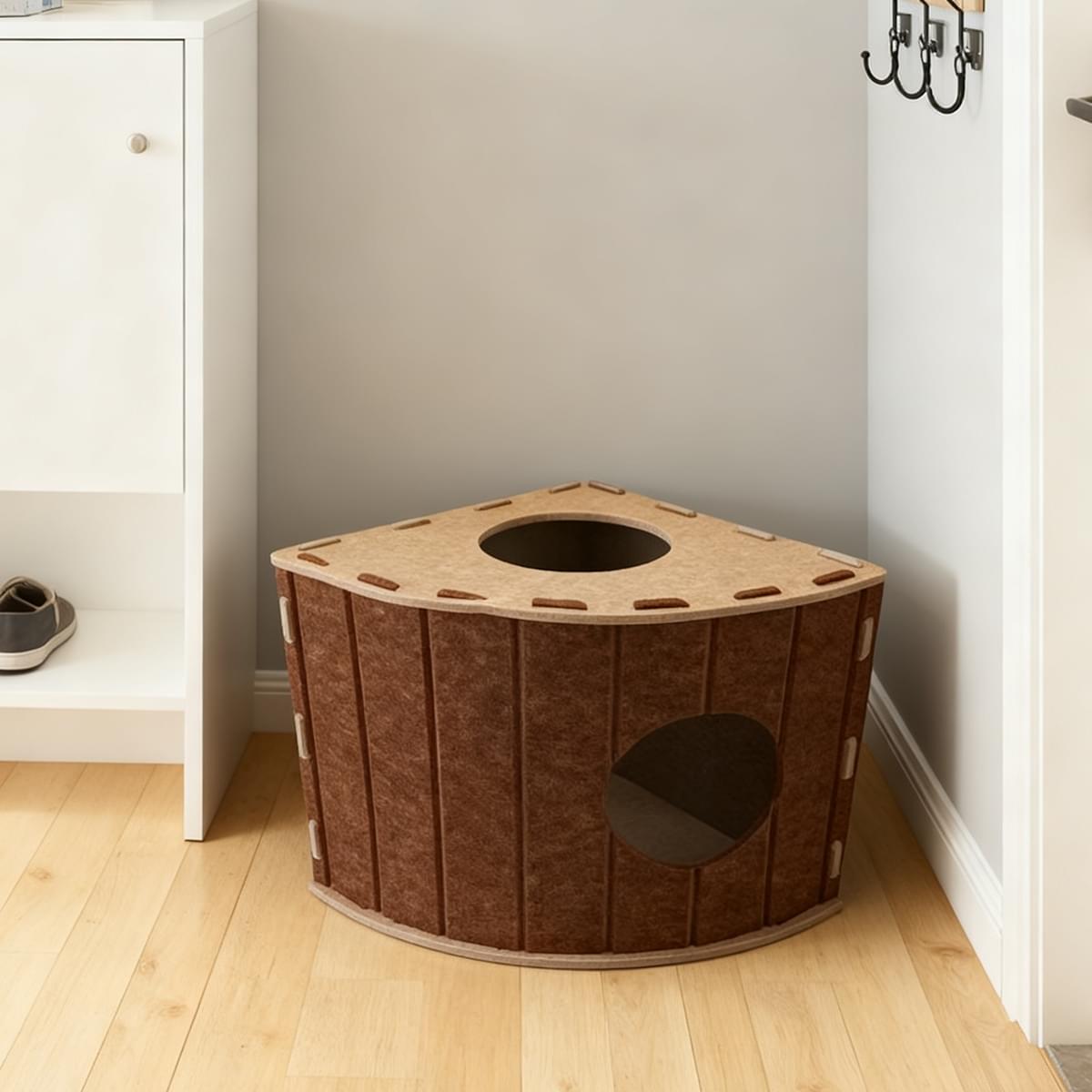 Felt cat cave bed – view 3
