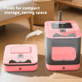 Enclosed dual-entry cat litter box with drawer