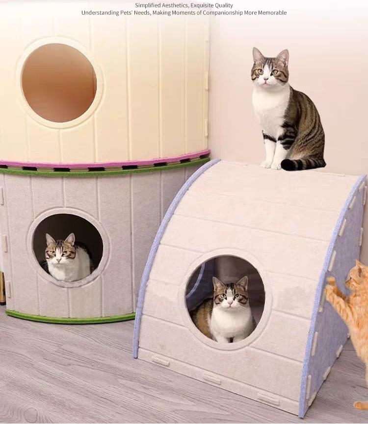 Felt cat cave bed – view 6