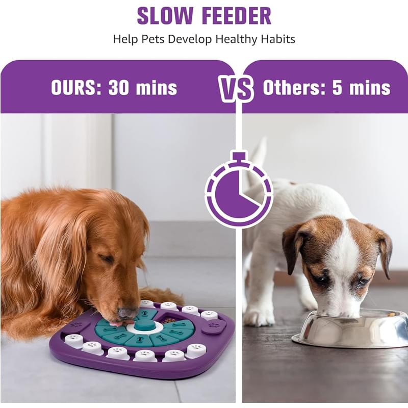 Dog Puzzle Toys, Interactive Treat Puzzle Dog Enrichment Toys for Large Medium Small Dogs